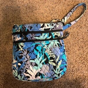 Vera Bradley Blue and Black Floral Crossbody Bag